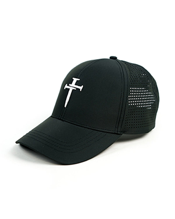Performance Cross Hat - Black/White